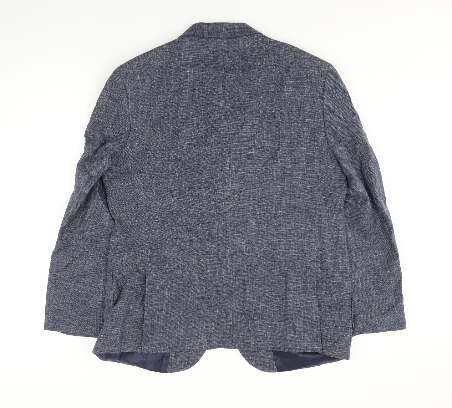 Marks and Spencer Mens Beige Linen Jacket Suit Jacket Size 44 Regular