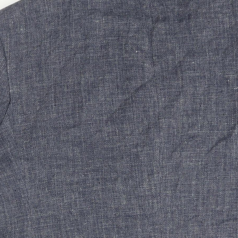 Marks and Spencer Mens Beige Linen Jacket Suit Jacket Size 44 Regular