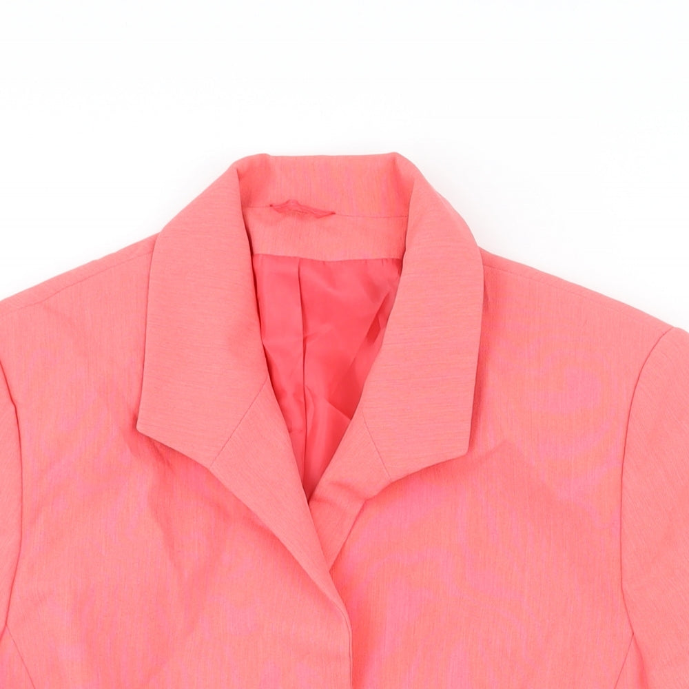 Berkertex Womens Pink Jacket Size 16 Button