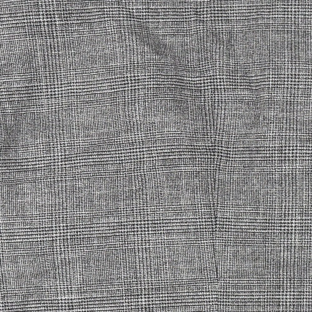 Marks and Spencer Mens Black Check Viscose Jacket Suit Jacket Size 48 Regular