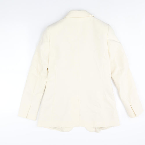 Marks and Spencer Womens Ivory Polyester Jacket Suit Jacket Size 8