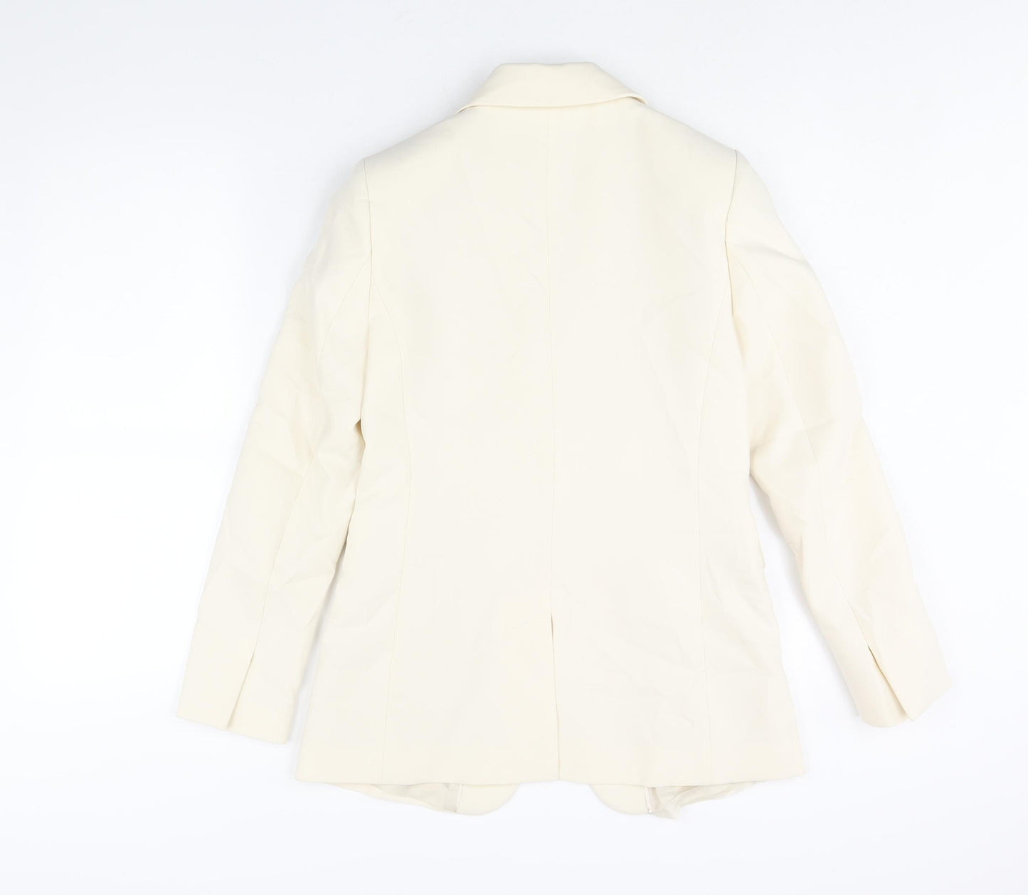 Marks and Spencer Womens Ivory Polyester Jacket Suit Jacket Size 8