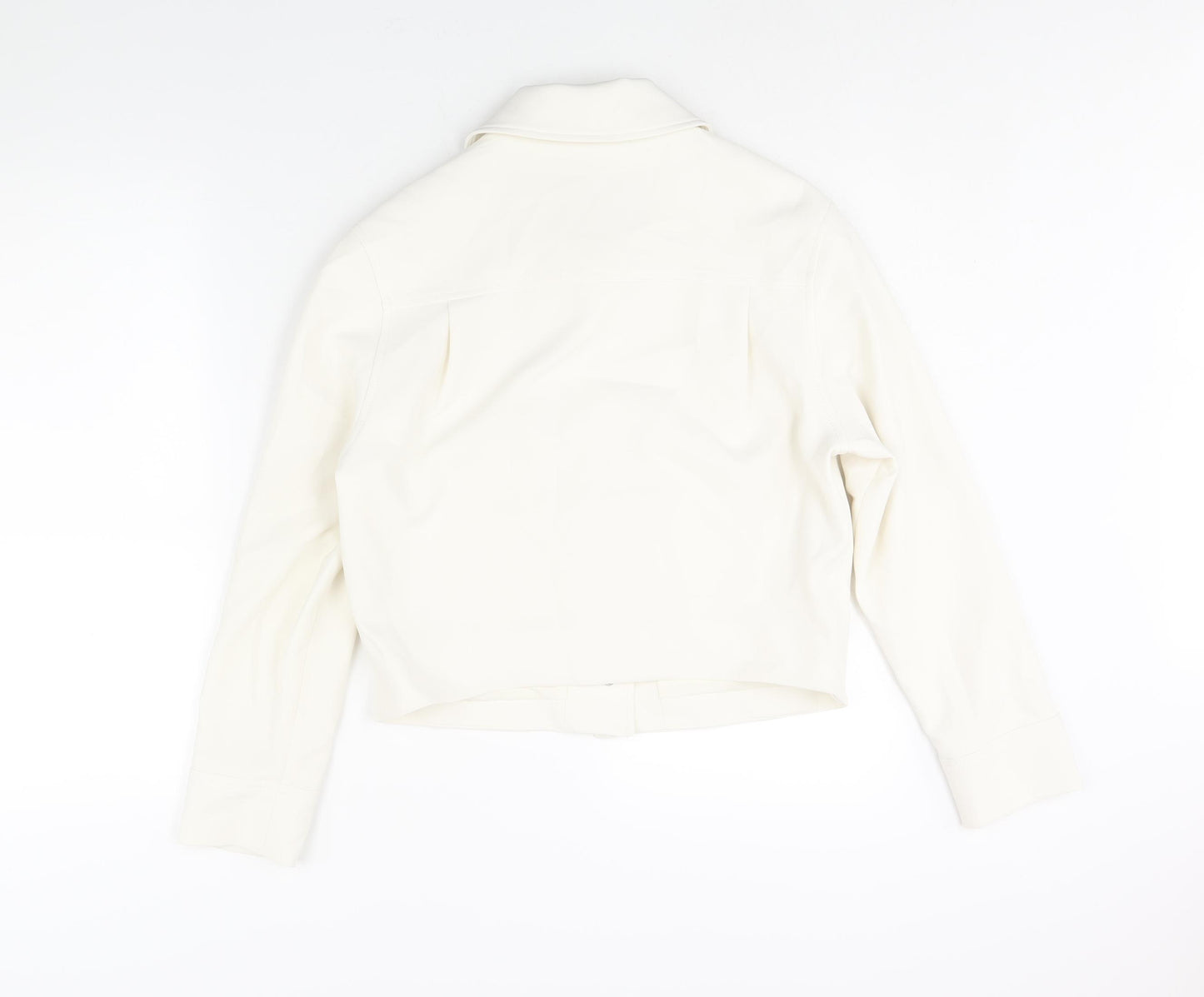 Marks and Spencer Womens Ivory Jacket Size 8 Snap