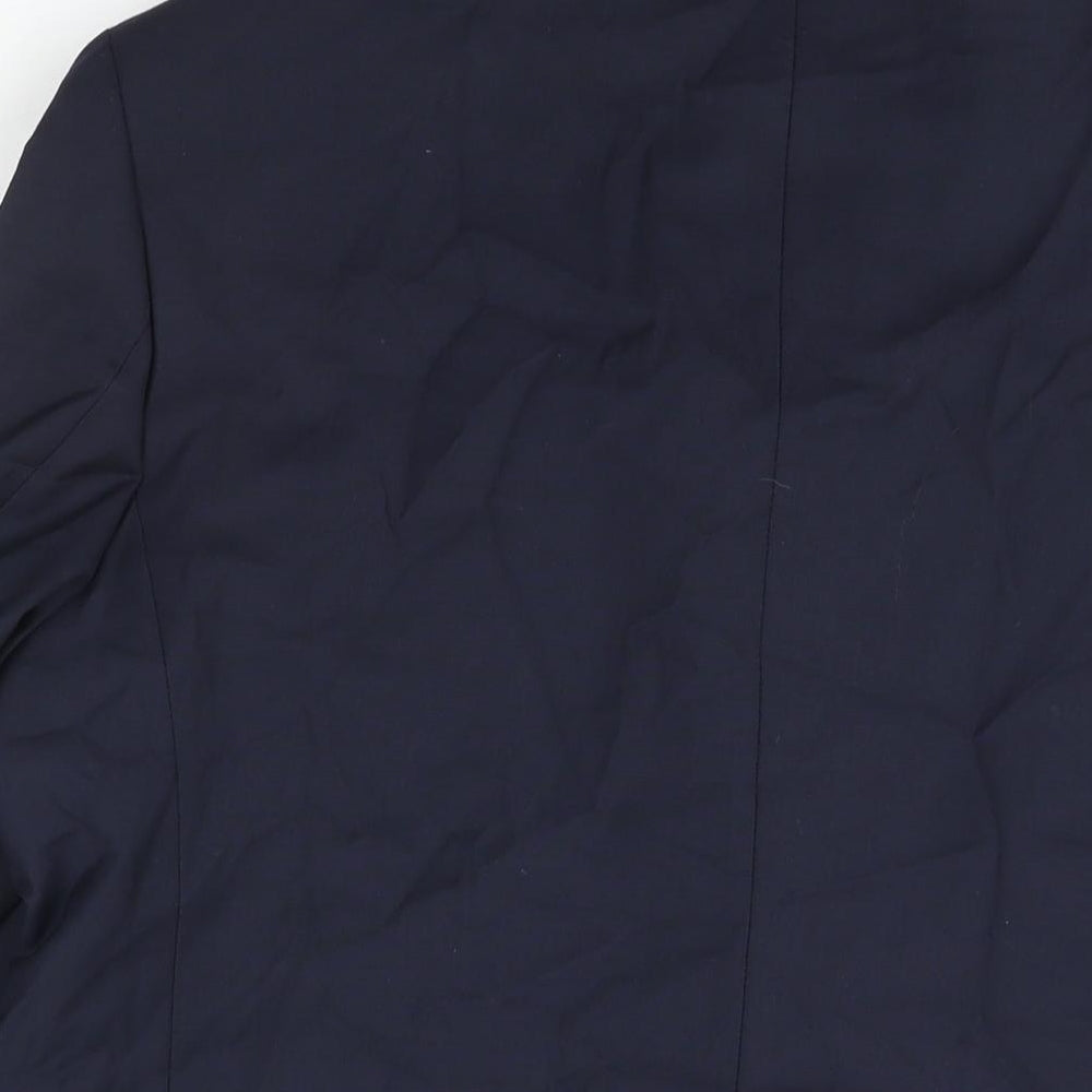 Marks and Spencer Mens Blue Polyester Jacket Suit Jacket Size 46 Regular