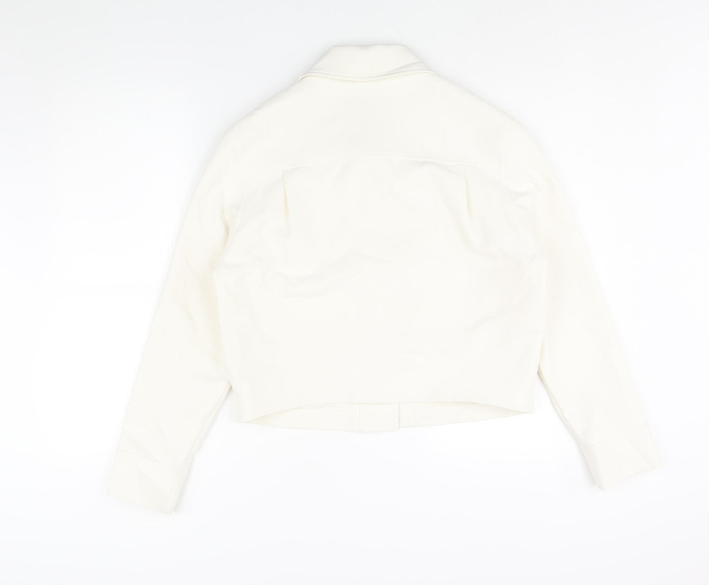Marks and Spencer Womens Ivory Jacket Size 10 Snap