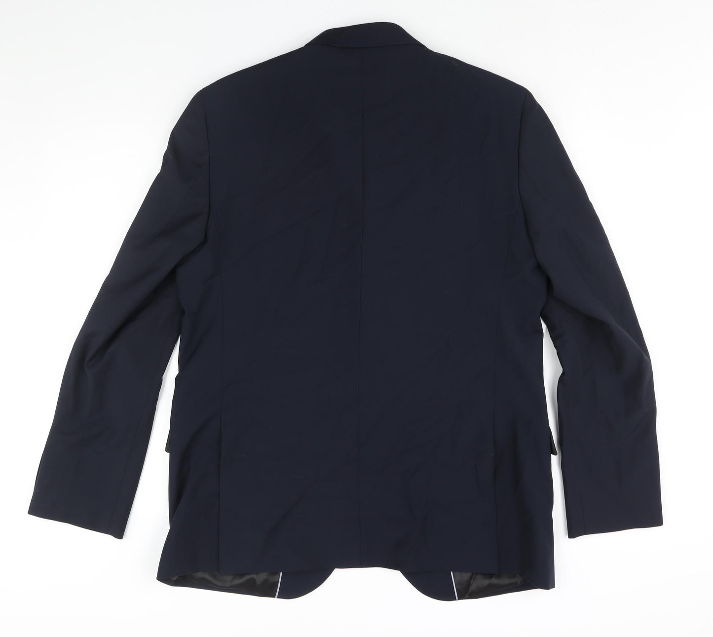 Marks and Spencer Mens Blue Wool Jacket Suit Jacket Size 44 Regular