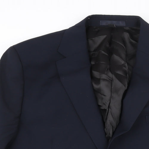 Marks and Spencer Mens Blue Wool Jacket Suit Jacket Size 44 Regular