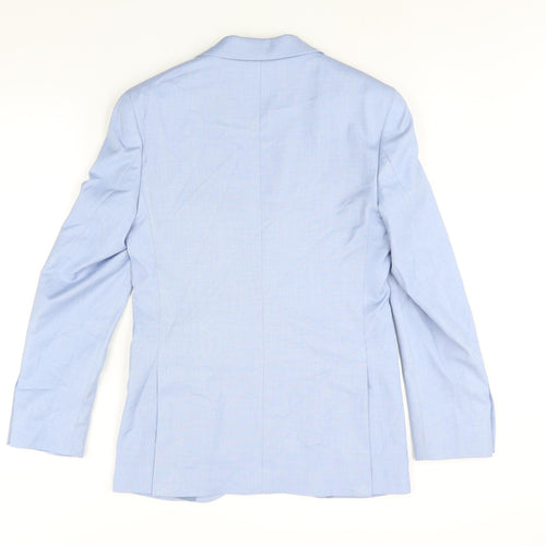 Marks and Spencer Mens Blue Polyester Jacket Suit Jacket Size 34 Regular