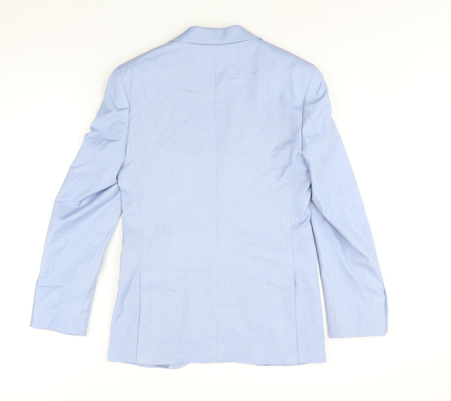 Marks and Spencer Mens Blue Polyester Jacket Suit Jacket Size 34 Regular