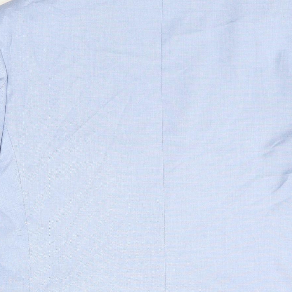 Marks and Spencer Mens Blue Polyester Jacket Suit Jacket Size 34 Regular
