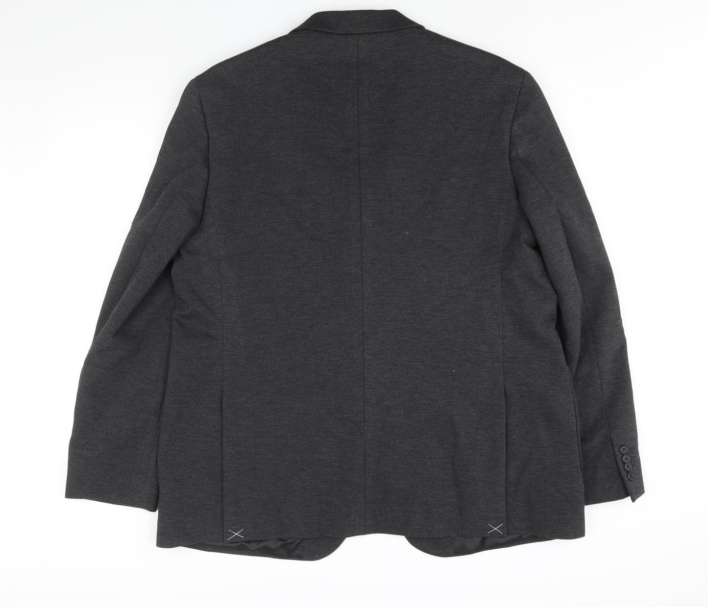 Marks and Spencer Mens Black Polyamide Jacket Suit Jacket Size 48 Regular