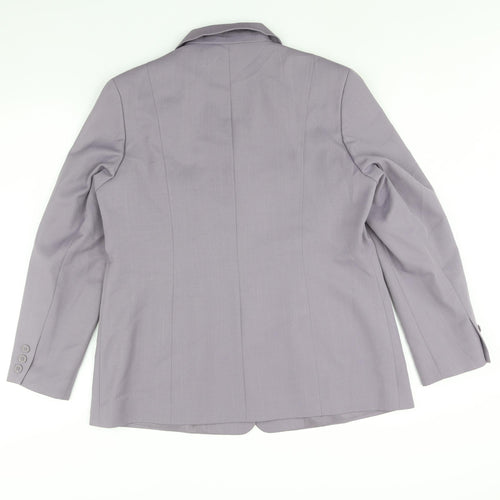 Debenhams Womens Purple Jacket Size 16 Button