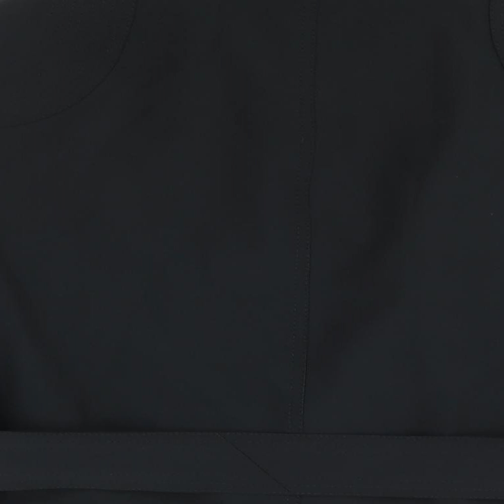 Marks and Spencer Womens Black Military Jacket Jacket Size 16 Zip - Belted