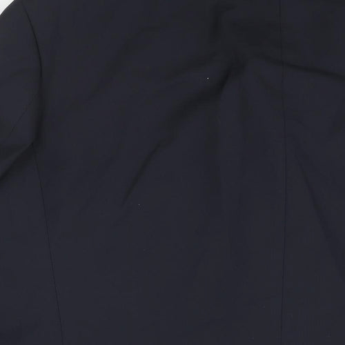Lino Vierra Mens Blue Polyester Jacket Suit Jacket Size 44 Regular