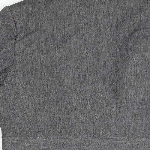 Essential Womens Grey Jacket Blazer Size 16 Button