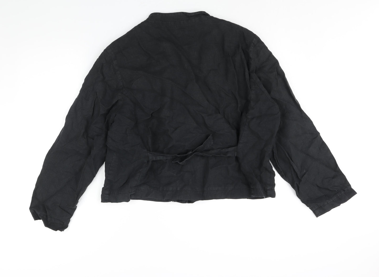 Poetry Womens Black Jacket Size 20 Button