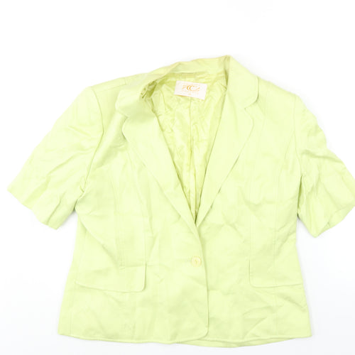 CC Womens Green Jacket Size 16 Button