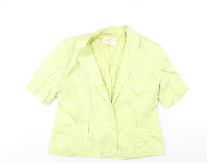 CC Womens Green Jacket Size 16 Button