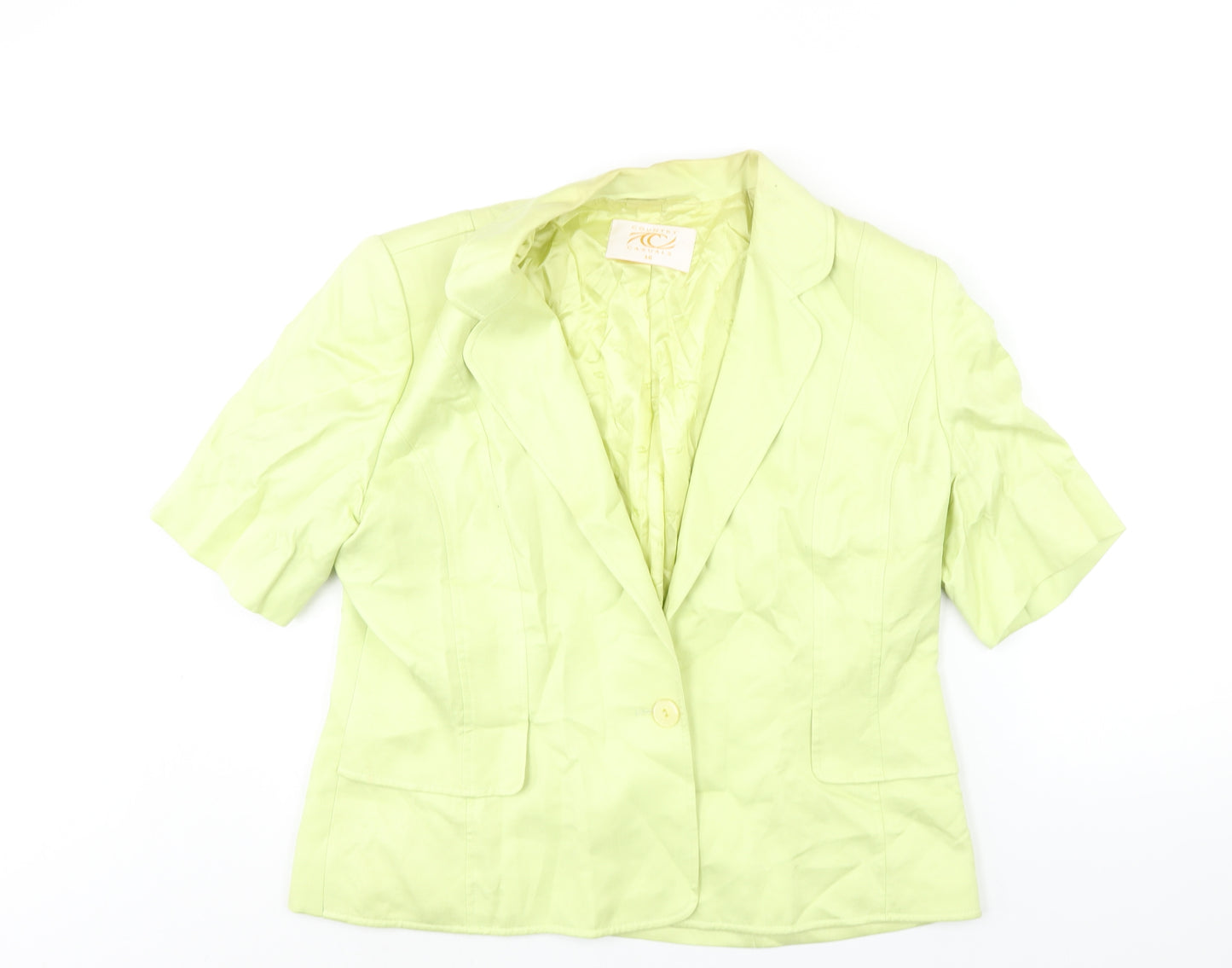 CC Womens Green Jacket Size 16 Button