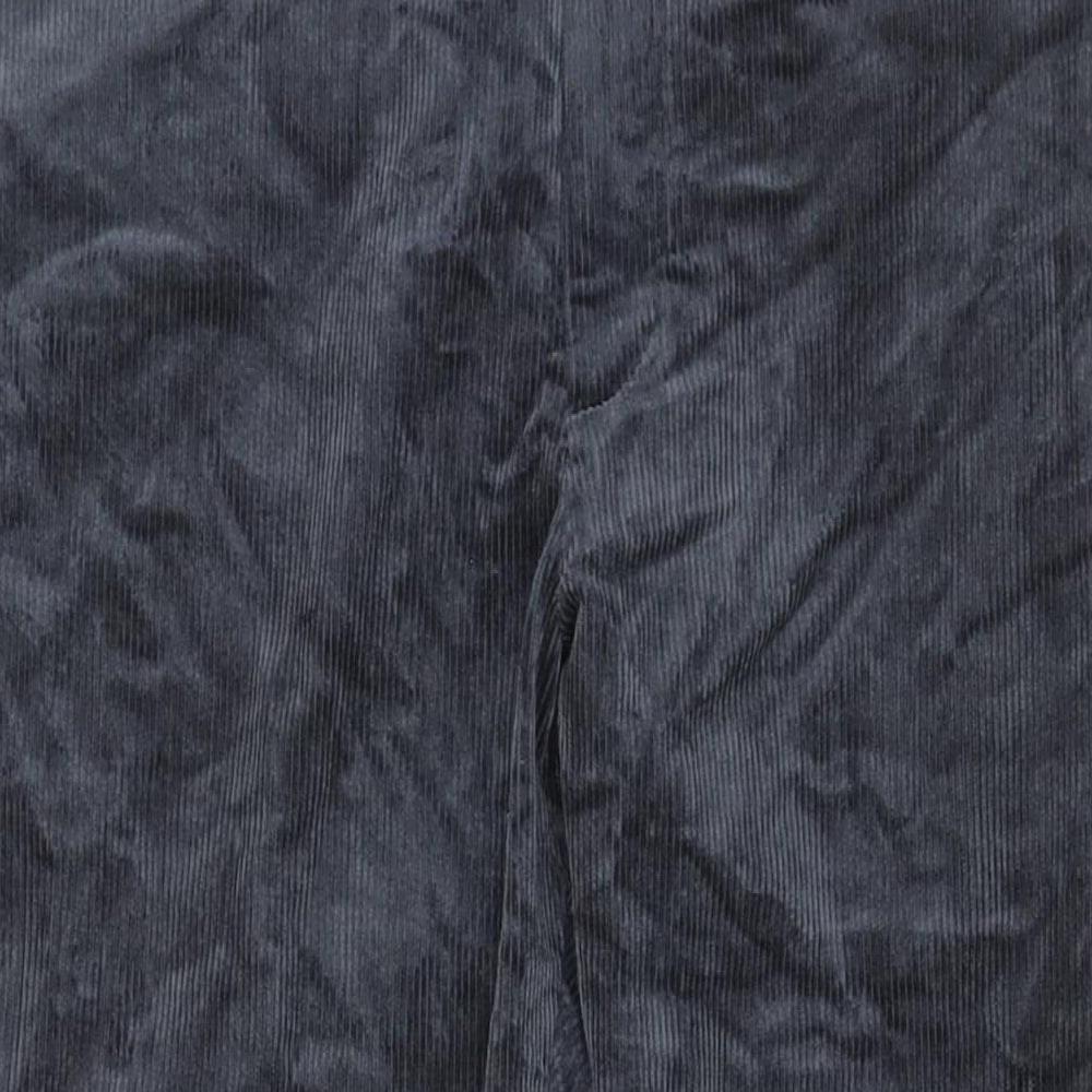 Marks and Mens Blue Cotton Chino Trousers Size 44 in L29 in Regular Zip