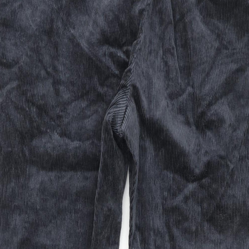 Marks and Mens Blue Cotton Chino Trousers Size 44 in L29 in Regular Zip