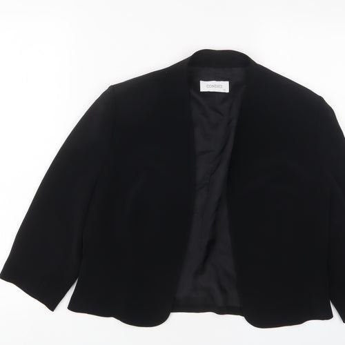 CONDICI Womens Black Jacket Blazer Size 12 - Open