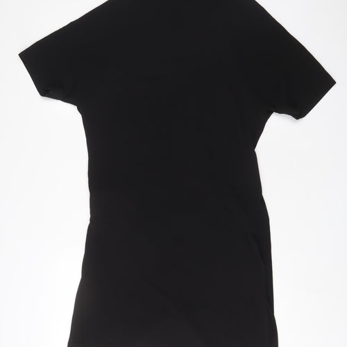 Dorothy Perkins Womens Black Polyester Kimono Blouse Size 8 V-Neck - Open