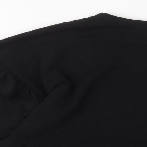 Oasis Womens Black Polyester Pullover Sweatshirt Size L Pullover - Frill