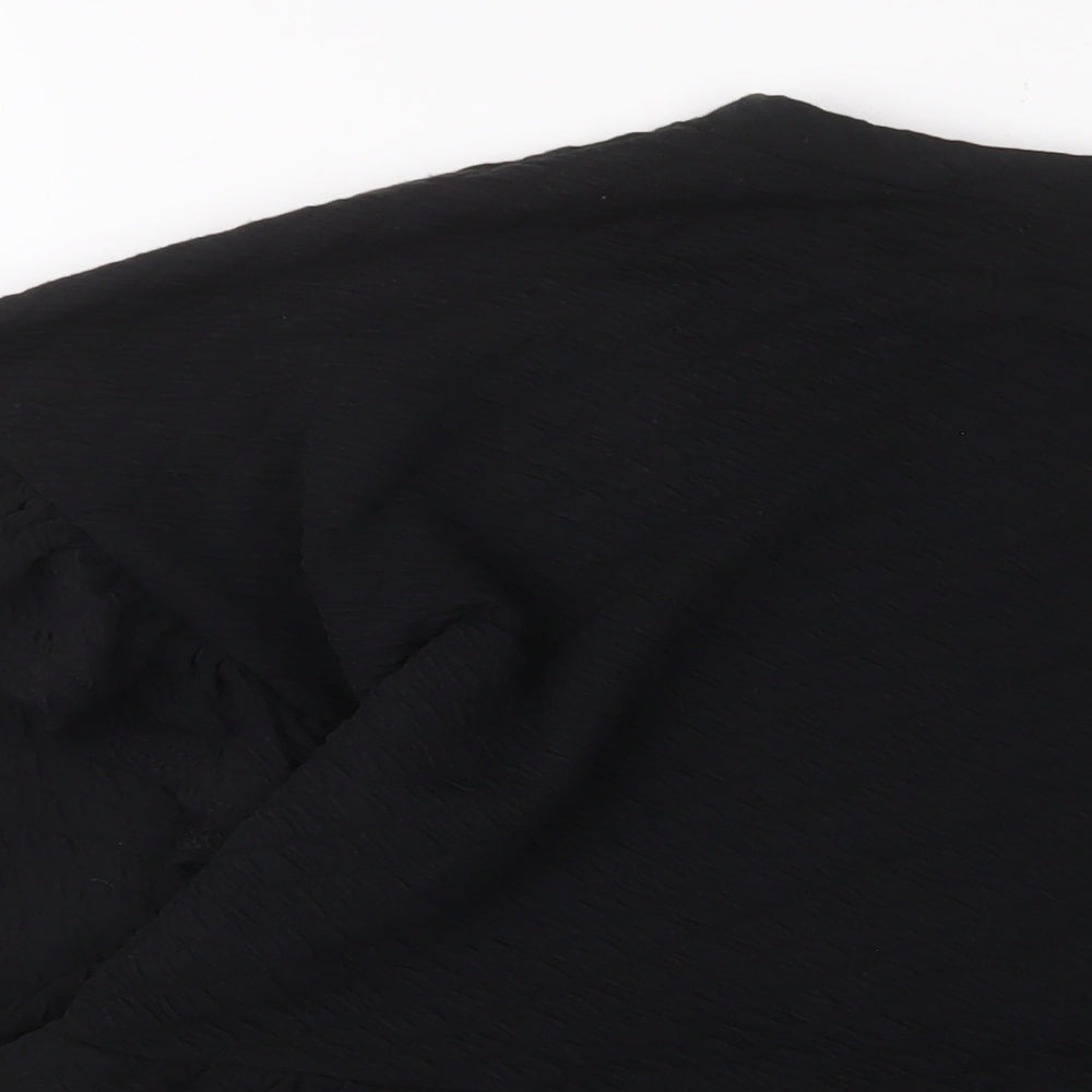 Oasis Womens Black Polyester Pullover Sweatshirt Size L Pullover - Frill