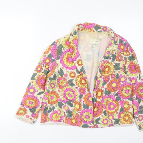 River Island Womens Multicoloured Floral Jacket Blazer Size 16 - Open