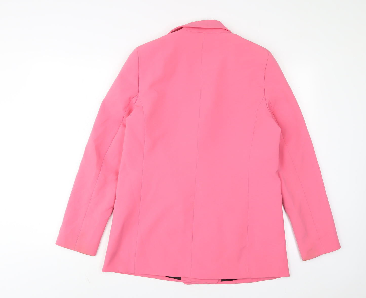 River Island Womens Pink Jacket Blazer Size 12 Buckle