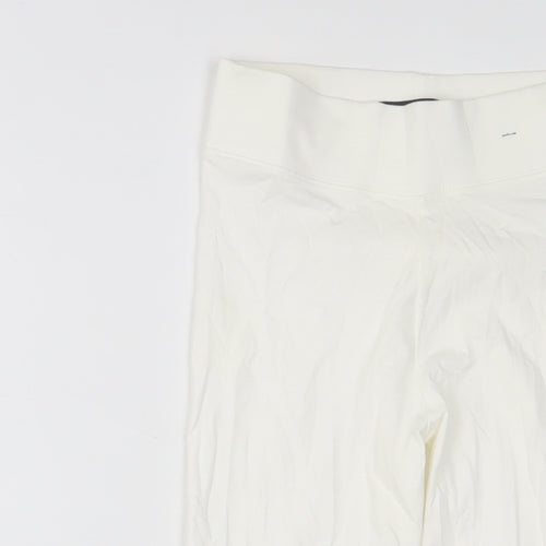 Marks and Spencer Womens White Cotton Capri Leggings Size 6 L20 in