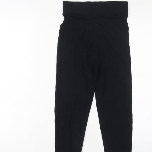 Marks and Spencer Womens Black Viscose Capri Leggings Size 6 L20 in