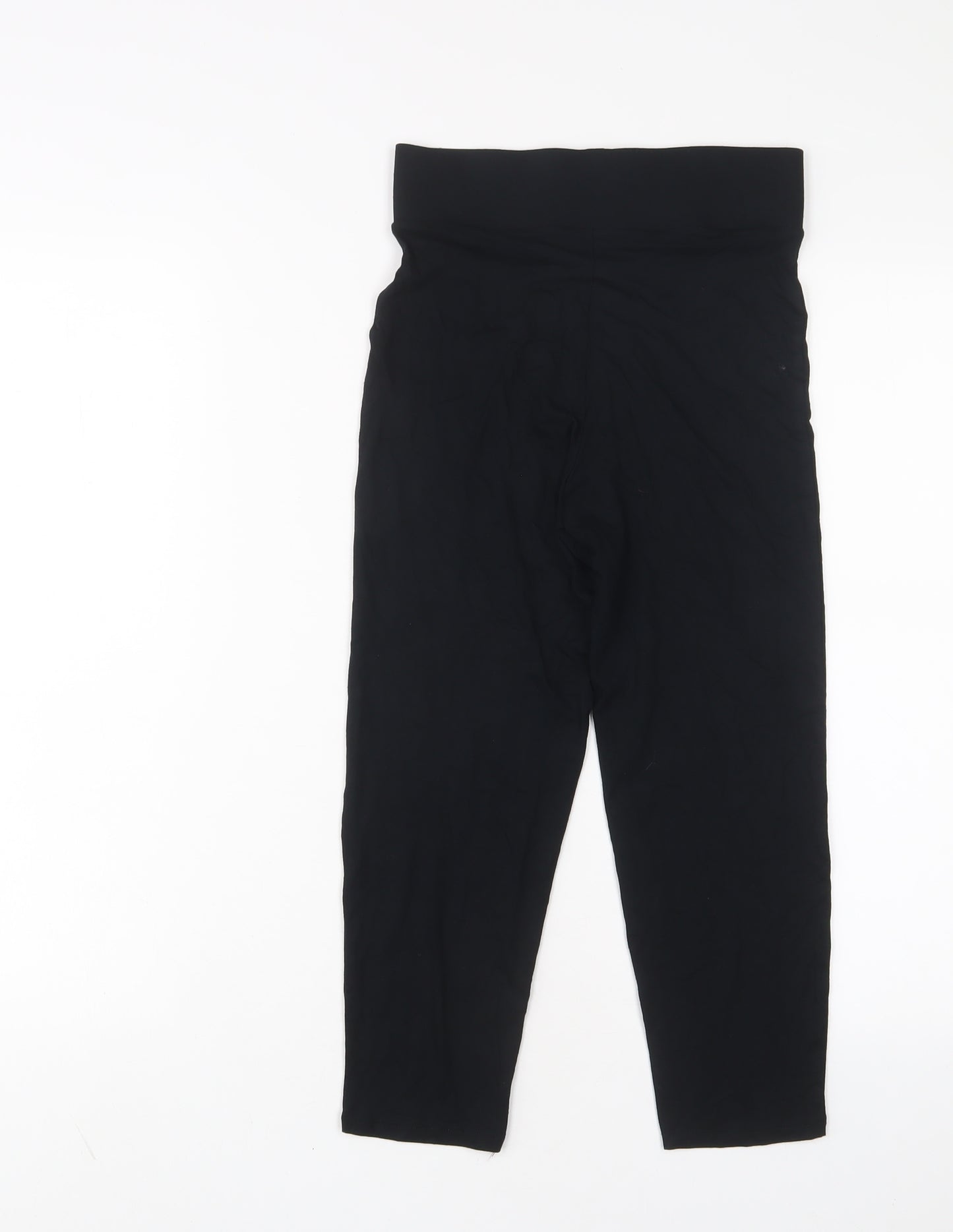 Marks and Spencer Womens Black Viscose Capri Leggings Size 6 L20 in