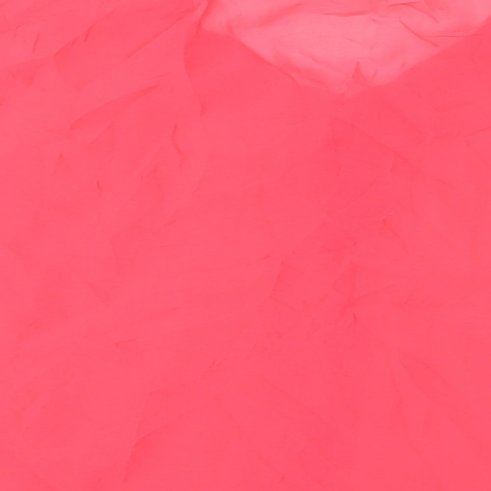 Monsoon Womens Pink Silk Basic T-Shirt Size 10 Scoop Neck