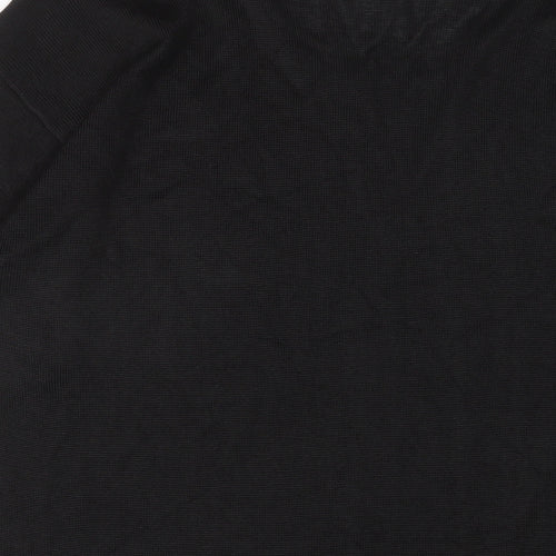 Richards Womens Black Scoop Neck Viscose Pullover Jumper Size L - Sequins, Beaded