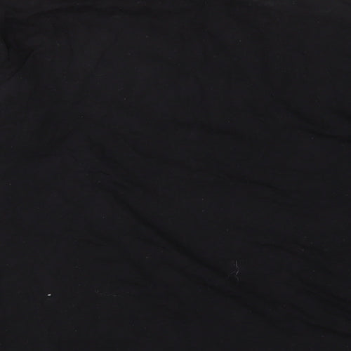 Marks and Spencer Womens Black Polyester Basic T-Shirt Size 16 Crew Neck
