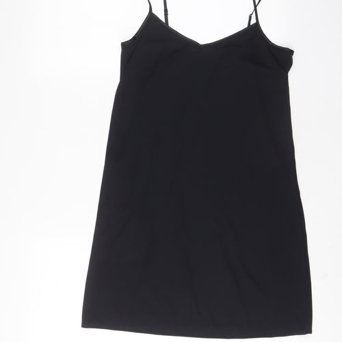Marks and Spencer Womens Black Solid Polyester Cami Dress Size 12