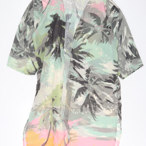NEXT Womens Multicoloured Floral Polyester Kimono Blouse Size 18 V-Neck - Open