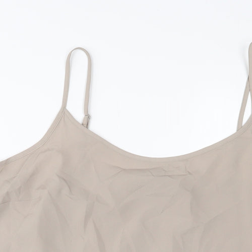 Marks and Spencer Womens Brown Polyester Camisole Tank Size 18 Scoop Neck