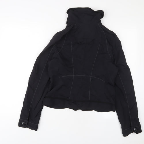 Warehouse Womens Black Jacket Size 12 Zip
