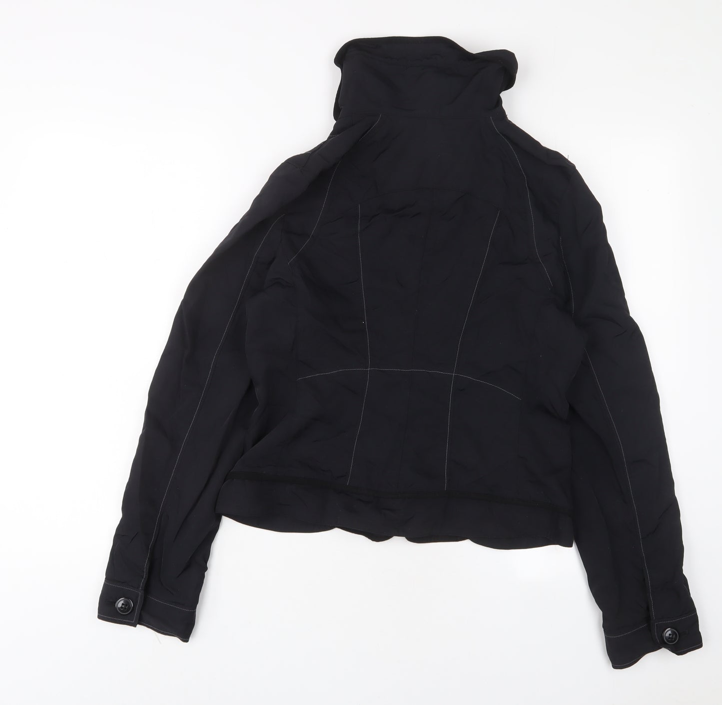 Warehouse Womens Black Jacket Size 12 Zip
