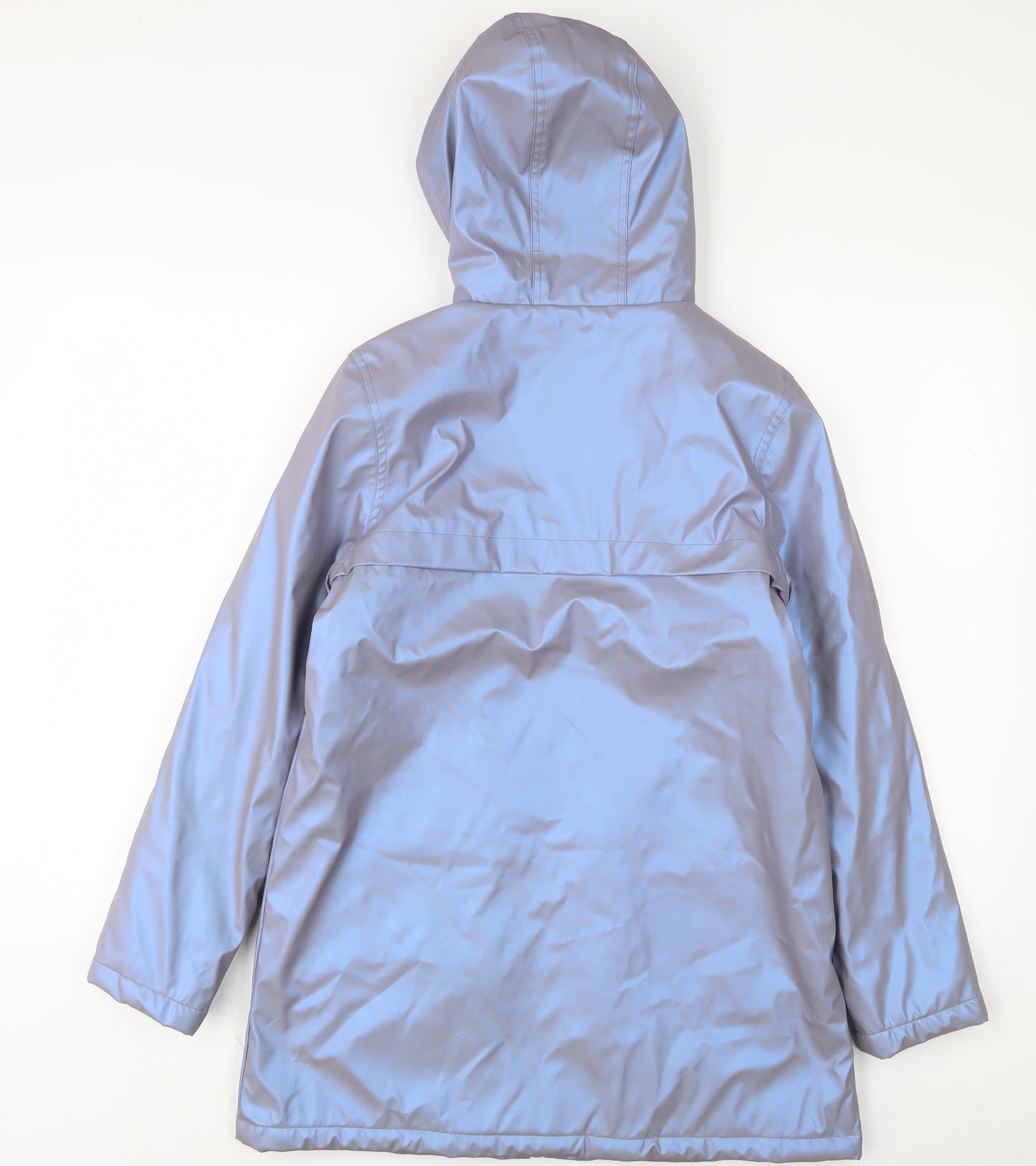 Marks and Spencer Girls Purple Basic Coat Coat Size 12-13 Years Zip