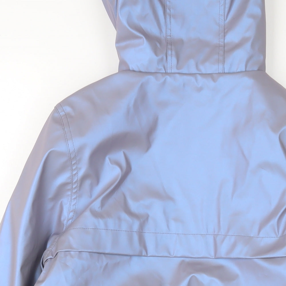 Marks and Spencer Girls Purple Basic Coat Coat Size 12-13 Years Zip