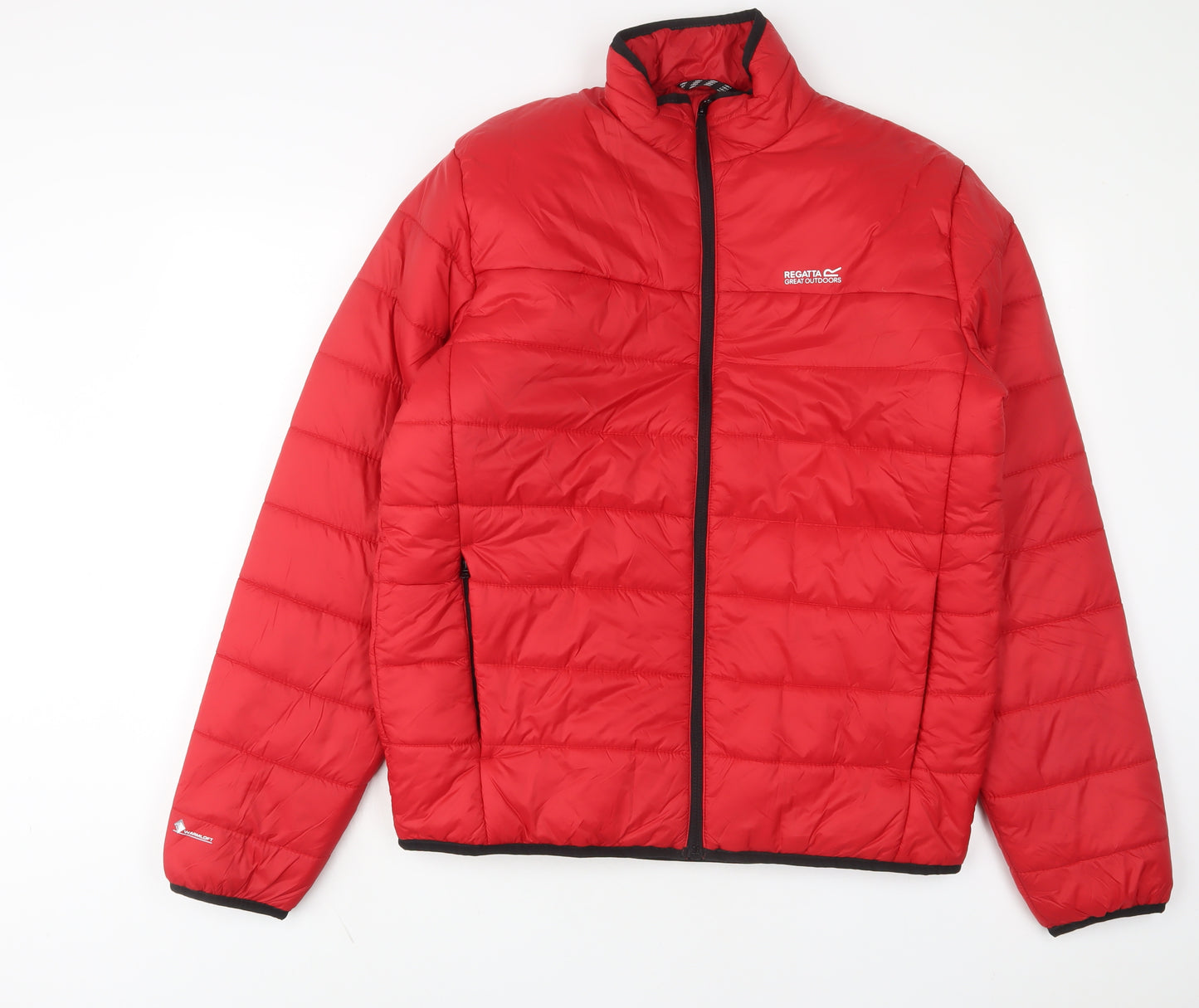 Regatta Mens Red Puffer Jacket Jacket Size M Zip - Zip Pockets