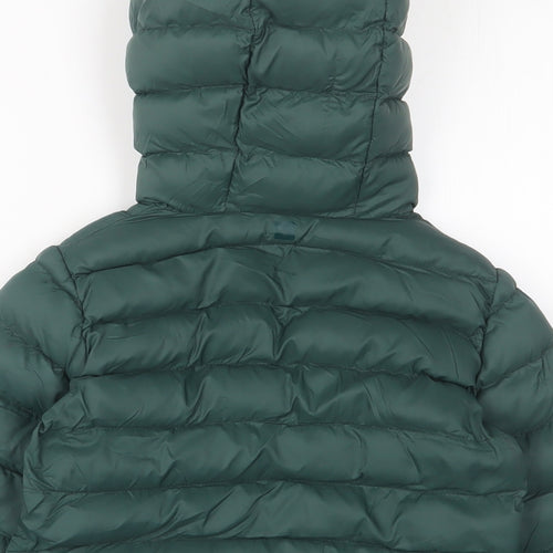 Mountain Warehouse Boys Green Basic Coat Coat Size 2 Years Zip - Logo