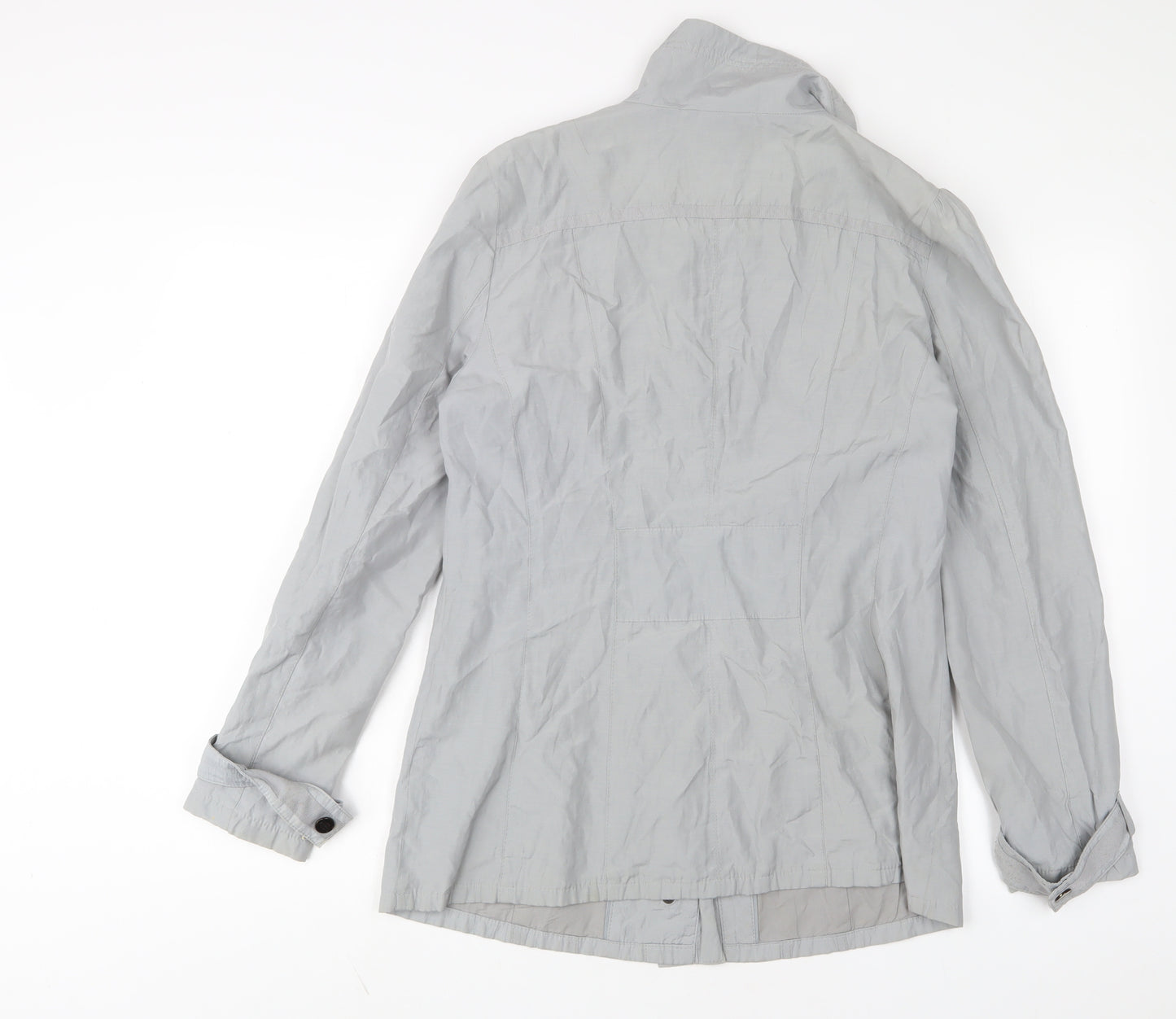 Per Una Womens Grey Jacket Size 12 Zip