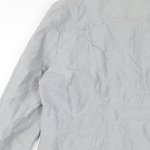 Per Una Womens Grey Jacket Size 12 Zip