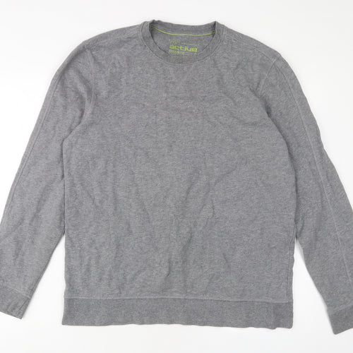 Marks and Spencer Mens Grey Cotton Pullover Sweatshirt Size M