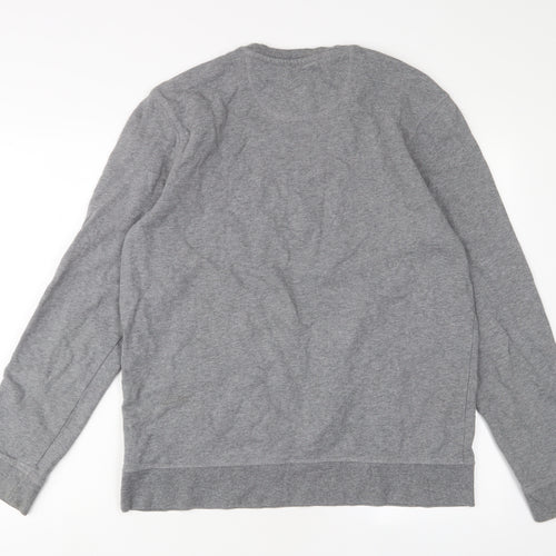 Marks and Spencer Mens Grey Cotton Pullover Sweatshirt Size M